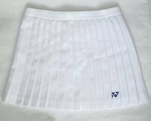 YONEX Yonex теннис юбка W73cm обе боковой швейная резинка модель общий плиссировать белый ( белый ) полиэстер 100% товары долгосрочного хранения 