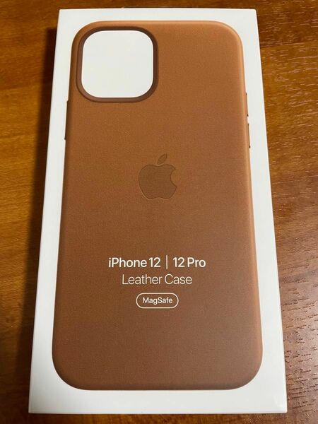 正規品 純正新品 iPhone12/12pro レザーケース サドルブラウン