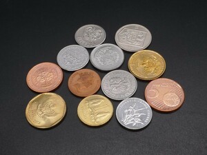 世界貨幣12枚 硬貨 オーストリア ベルギー ザンビア アルメニア バミューダ スリランカ ブラジル ルーマニア ポーランド 中国 コイン