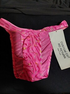 SKINZ купальный костюм бикини розовый Tiger сетка ламе custom заказ XXS