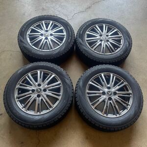 フリード　バリ山　スタッドレス　185/65R15 4本 5.5J オフセット42 PCD100 4H ハブ径72mm ホイールセット　中古タイヤ　