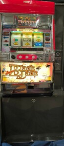 ブラックジャック BLACK JACK スロット実機 レス機付属実機 台付き コイン不要機 100円玉プレイ可能 