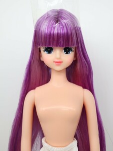 Licca-chan дворец ... пятна кукла первое поколение Jenny little Factory лиловый uchimaki длинный волосы 