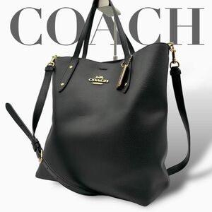 COACH コーチ 2way トートバッグ ブラック Q015