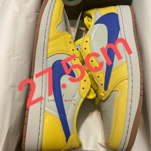 Travis Scott Nike WMNS AirJordan1 Retro Low OG Canary 27.5cmトラヴィス