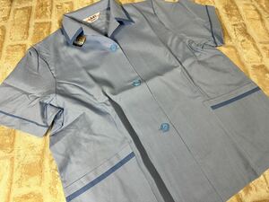 ▲200/新品 5L寸 大きいサイズ レディース 婦人 事務服 シャツ 半袖 ユニフォーム 制服 匿名発送