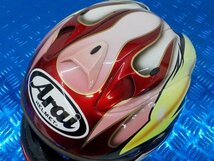 R●○中古　バイク用フルフェイスヘルメット　アライ　57.58cm　PSCマーク付　6-4/18（こ）_画像2