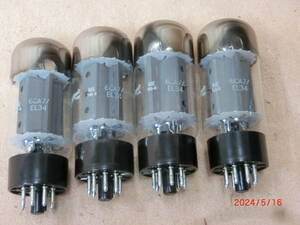 ( unused goods ) vacuum tube GE company 6CA7/EL34 futoshi tube (4ps.@1 collection ) ①