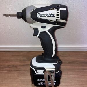 マキタ　 makita 充電式インパクトドライバー　TD134DX2 （白）14.4V バッテリー付