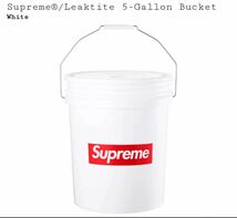 supreme Leaktite 5-Gallon Bucket リークタイト 5ガロンバケツ White シュプリーム 白色 ボックスロゴ 新品 未使用_画像1