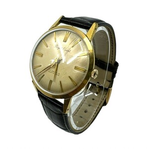  Royal Orient hand winding wristwatch 17 stone anti-shock made in Japan Gold 24E31