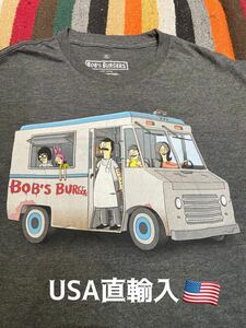◆USA直輸入! 《 Bob's Burgers ボビーズバーガーズ半袖Tee 》キャラクタープリントTシャツ XL アニメTee