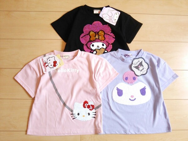 子供服Sanrio*半袖Ｔシャツ*送料無料キッズ*春夏サンリオ*マイメロちゃん*クロミちゃん*キティちゃん