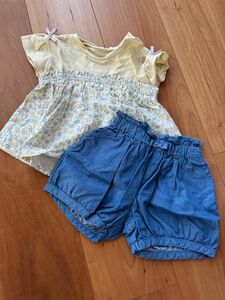 Tシャツ 上下セット 半袖Tシャツ 女の子 ショートパンツ 子供服 キッズ こども服