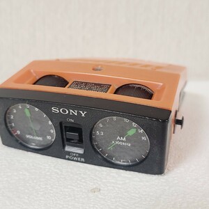 ◆◇送料無料 ◆ソニー　SONY 6トランジスタ ラジオ TR-4600 昭和レトロ　日本製　オレンジ　動作品◇◆