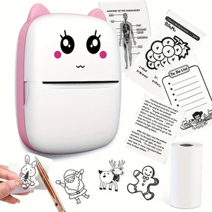  симпатичный карман принтер розовый [IPhone а также Android для Mini принтер ]