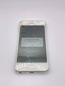 KT060316【爆速発送・土日発送可】iPhone 5 シルバー 60GB 1円スタート アイフォン アップル 利用制限 ◯【キャリア・SoftBank】