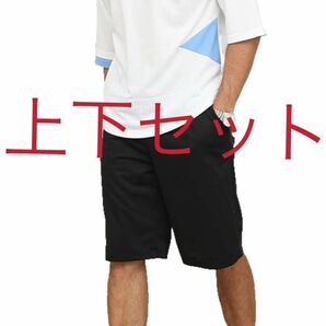 夏服 パーカー 半袖 上下セット メンズ セットアップ ゆったり カジュアル スウェット tシャツ ハーフパンツ 2点セット 