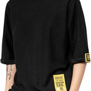 Tシャツ メンズ 半袖 夏服 ション カットソー カジュアル メンズ tシャツ ゆったり おしゃれ