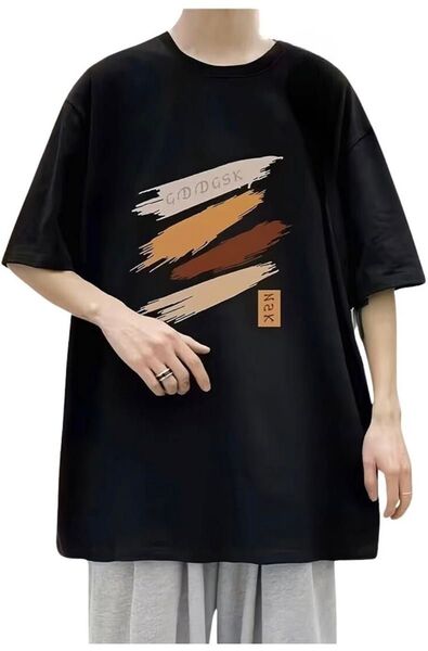 tシャツ メンズ 半袖 夏服 五分袖 トップス 無地 ゆったり オシャレ ストリート 大きい 丸首 快適 かっこいい 夏