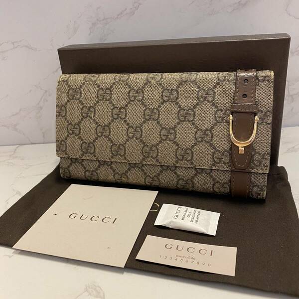 グッチ GUCCI 財布 長財布 GGスプリーム レディース