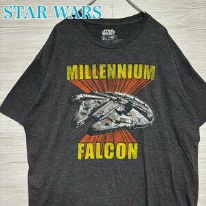 【入手困難】STAR WARS スターウォーズ ミレニアムファルコン Tシャツ　2XLサイズ　人気　一点物　レア　半袖　入手困難　映画　海外　輸入