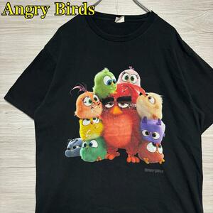 【入手困難】Angry Birdsアングリーバード Tシャツ　希少デザイン　ビッグプリント　ゆったり　キャラクター　一点物　レア　海外　輸入