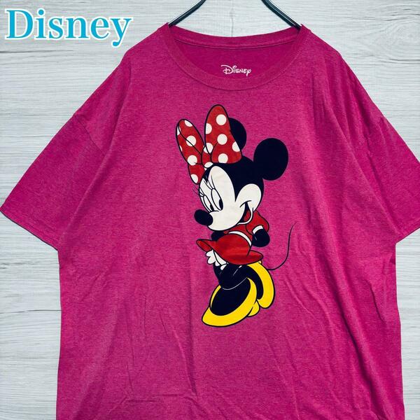 【入手困難】 Disney ディズニー　Tシャツ　XLサイズ　ミニー　半袖　海外輸入　一点物　キャラクター　ヴィンテージ　ディズニーランド