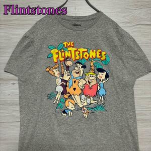 【入手困難】FLINTSTONES フリントストーンズ　Tシャツ　XLサイズ　人気　一点物　レア　半袖　映画　ムービー　アニメ　海外　輸入