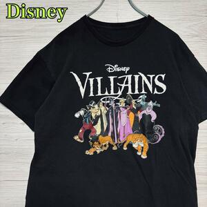 【入手困難】Disney ディズニー　ヴィランズ　Tシャツ　キャラクター　マレフィセント　一点物　レア　半袖　アニメ　映画　海外　輸入