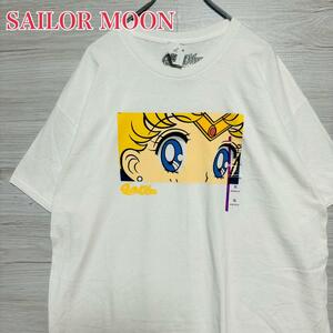 【タグ付き】SAILOR MOON 美少女戦士セーラームーン Tシャツ XLサイズ キャラクター 一点物 レア 半袖 春服 夏服 ビッグプリント