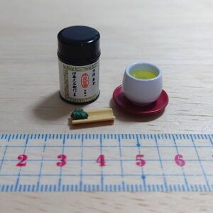 単品 リーメント◆お茶っ葉　ミニチュア　ようこそ茶の世界へ 京都 宇治茶 伊藤久右衛門◆01　お茶