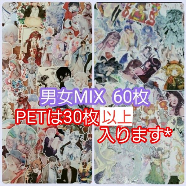 60枚 おまけ枚数多め 男女ランダムMIX 海外マステ フレークシール ロールシールおまけ多数 ステッカー シール