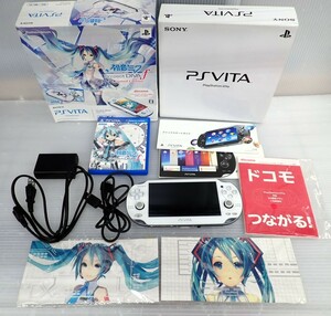 25▲80/【ジャンク】PSVITA　本体　初音ミク Limited Edition Wi-Fiモデル　現状品　/0509