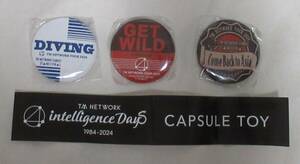 TM NETWORK 40th FANKS intelligence Days hall limitation deco ga tea ( can badge )3 kind /DIVING,GET WILD Continual,Come Back to Asia