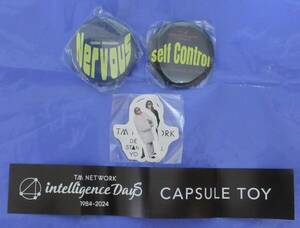 TM NETWORK 40th FANKS intelligence Days 会場限定デコガチャ / 缶バッジ2種 Nervous , Self Control / ステッカーセット