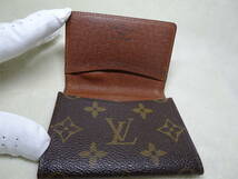 ★ LOUIS VUITTON ルイヴィトン モノグラム カードケース 　名刺入れ　　ブラウン系　USED_画像4