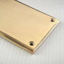 真鍮　鋳造　フィンガープレート　ヴィクトリアン リブ付　押し板　ハンドル　ドア　扉　_画像3