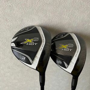 キャロウェイ　X2hot フェアウェイウッドセット　バラ売り可　3w 5w　フレックスSR Callaway 