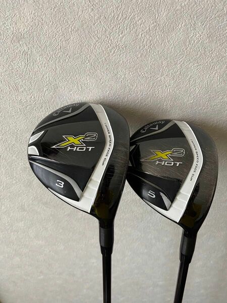 キャロウェイ　X2hot フェアウェイウッドセット　バラ売り可　3w 5w　フレックスSR Callaway 