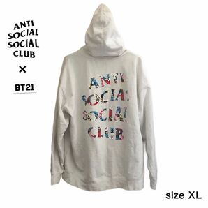 Anti Social Social Club × BT21 コラボ スウェット パーカー size XL 