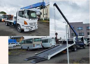 ★2006March Hinoレンジャー 4t インターCturbo Tadano3-stageCranehook-in Self loader（radio control） 積載vehicle Car carrier Vehicle inspection有り 