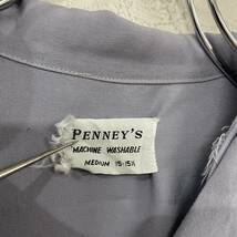 ビンテージ　50s　penney's ペニーズ　レーヨン　刺繍　オープンカラー　開襟　デザイン　長袖　シャツ　240516_画像6