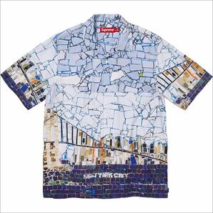 送料無料 S Supreme Mosaic S/S Rayon Shirt Multicolor シュプリーム モザイク レーヨンシャツ ステンドグラス 24SS 30周年 新品未使用