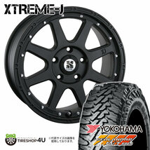 4本セット XTREME-J 16x7.0J 5/114.3 +35 FBK YOKOHAMA GEOLANDAR M/T G003 225/70R16 デリカD5_画像1