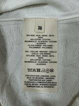 エルメス スリーブシャツ ホワイト レディース サイズ36 Naoussa short-sleeve sweater_画像4