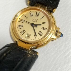 稼働 Ladies dunhill millennium gold ダンヒル レディース腕時計 新品電池 WATCH SWISS