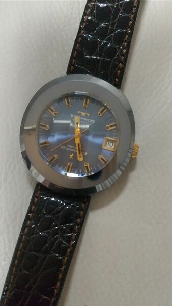 稼働 TECHNOS deluxe Borazon-II テクノス デラックス ボラゾン2 メンズ腕時計 サファイア