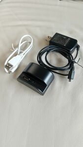 充電器 光ポータブルLTEポケットWIFI用 PWR-N1000用 クレードル 電源アダプター USB通信ケーブル(白)