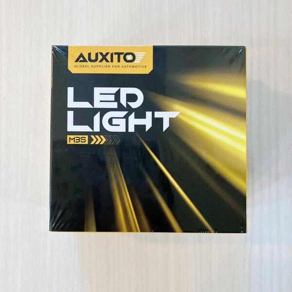 【未開封新品】AUXITO HB3 LEDヘッドライト 高輝度LEDチップ 車検対応 純正サイズ 6500K 12V(ハイブリッド・EV車対応) 2個入 ホワイト
